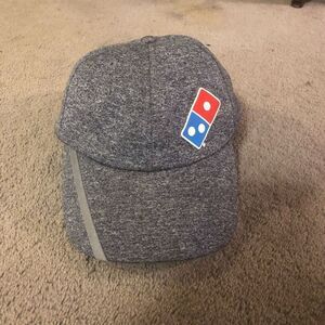 DOMINO’S PIZZA DELIVERY UNIFORM GREY BALL CAP REFLECTIVE ADJUSTABLE